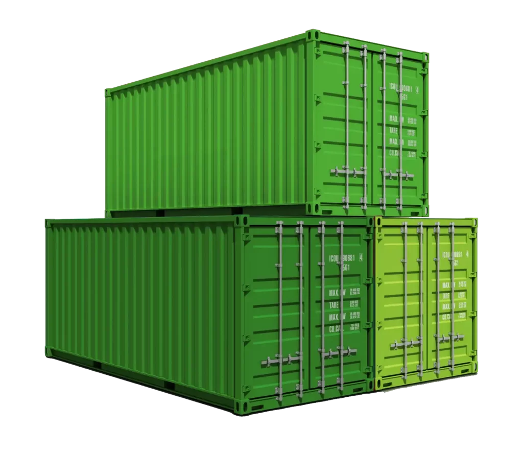 3 cargo containers